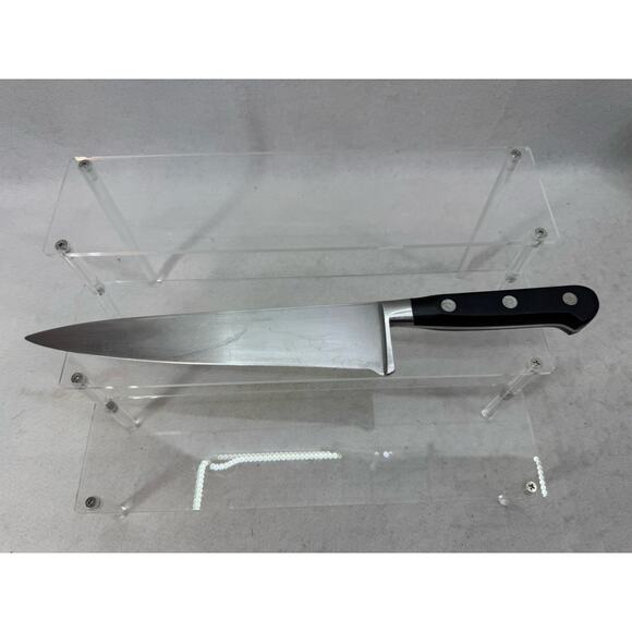 K Sabatier Carbon Steel 6 EUC K Sabatier Knife 14” Long Made In France 9” Long Blade Black Handle